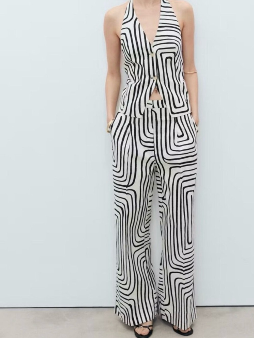 MANGO linen pants